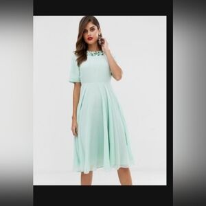 Asos mint green dress
